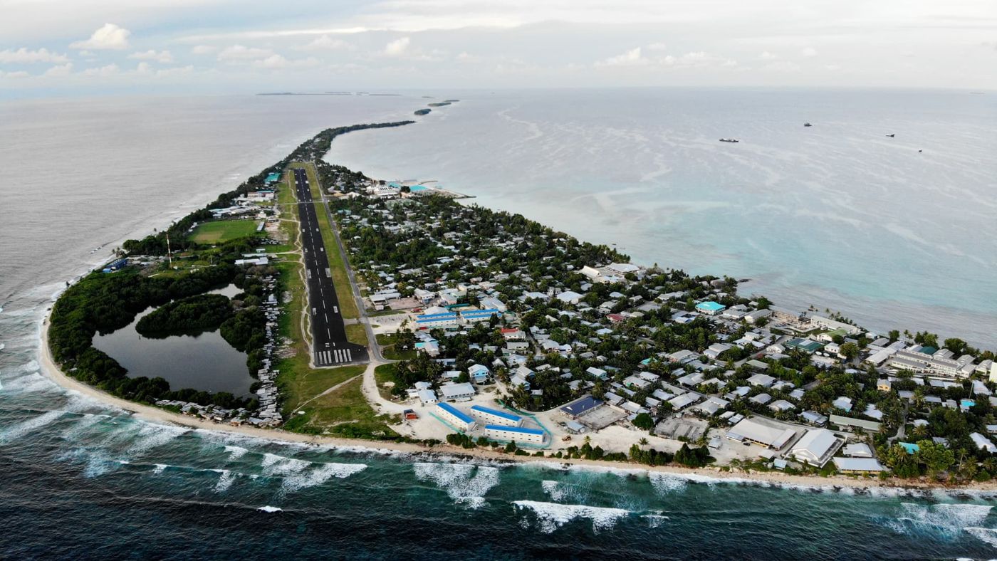 Aerial view of Funafuti